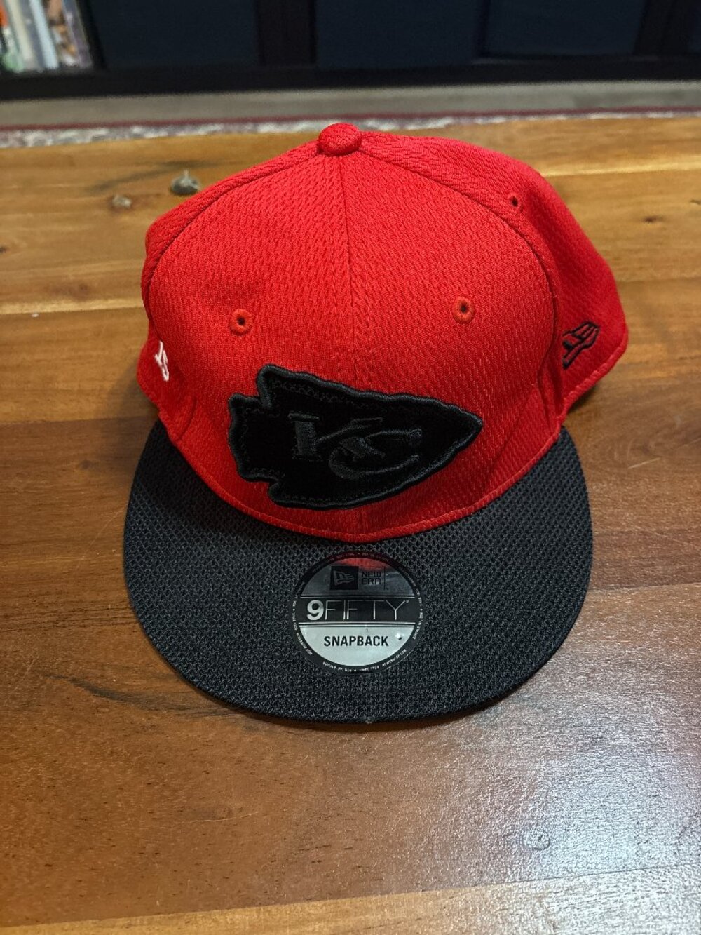 New Era Red/Black Kansas City Chiefs 2021 NFL Sideline Road 9Fifty Snapback